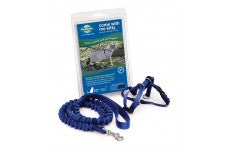 PetSafe Premier Come With Me Kitty Harness & Bungee Leash Combo Royal Blue/Navy 1ea/SM