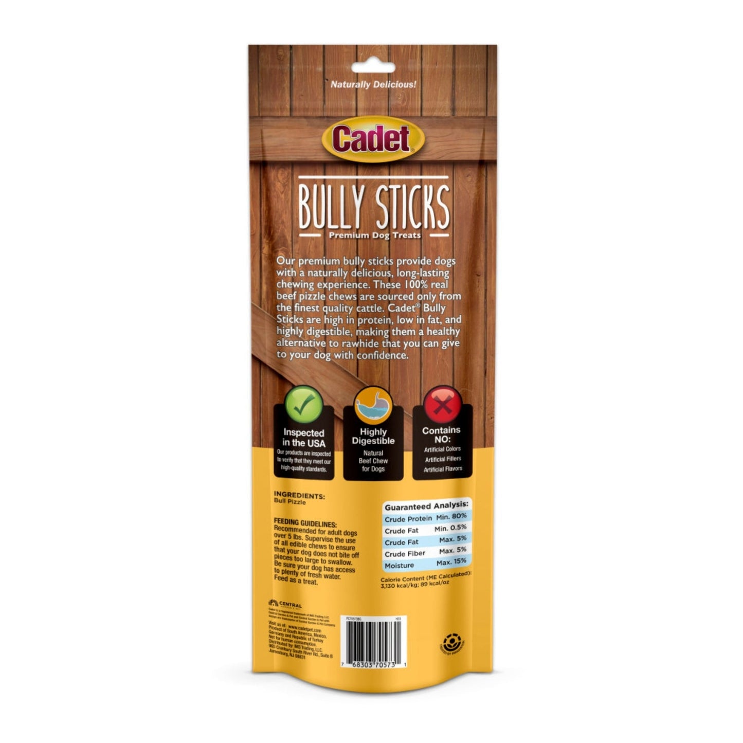 Cadet Large Bully Sticks 1ea/Large 10 ct