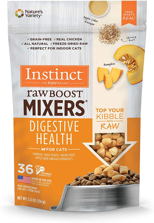 Natures Variety Cat Freeze Dried Instinct Raw Boost Mixer Digestive Health 5.5oz