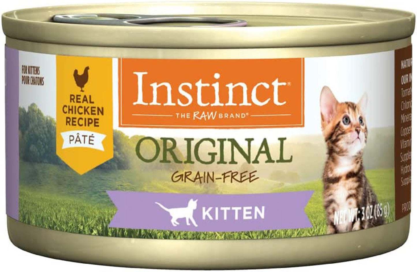 Natures Variety Instinct Can Cat Original Kitten Chicken 3oz. (Case of 24)