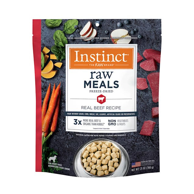 Natures Variety Dog Instinct Raw Meal Freezedried Real Beef 25oz