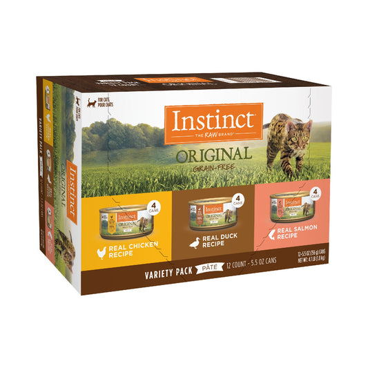 Natures Variety Instinct Can Cat Original Variety Pk 5.5oz. (Case of 12)