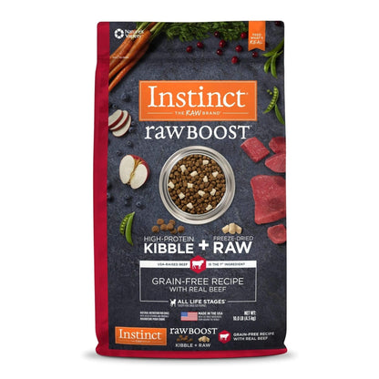 Natures Variety Instinct Dog Raw Boost Beef 10Lb Grainfree