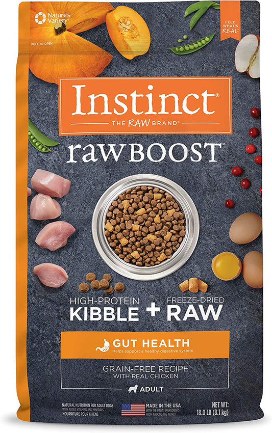 Natures Variety Instinct  Raw Boost Gut Health  Chicken 18Lb Grain Free