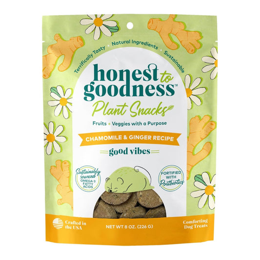 Honest To Goodness Good Vibes Calming Treats Chamomille/Ginger 8oz.