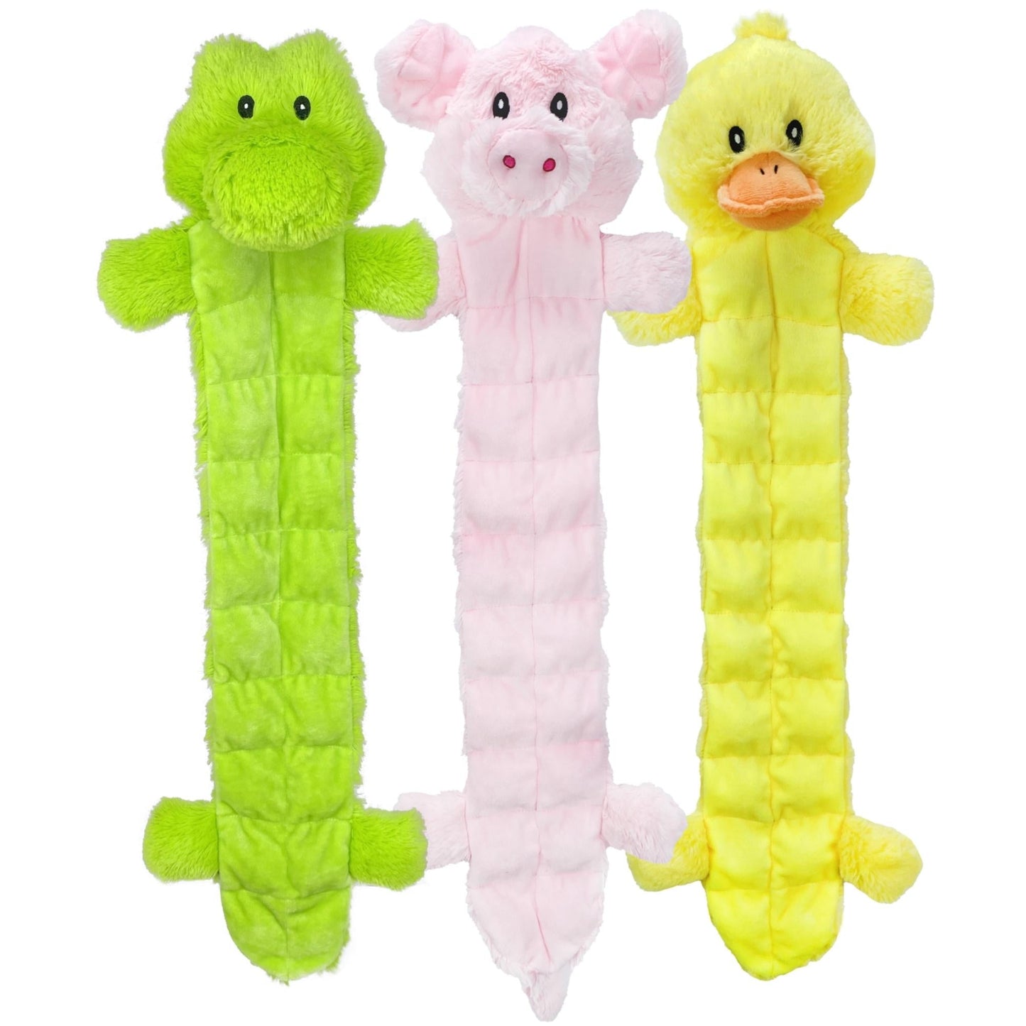 Multipet Pet Envy Long Squeaker Mat Dog Toy Assorted 1ea/25 in