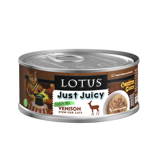 Lotus Cat Juicy Stew Venison 5.3oz. (Case of 24)