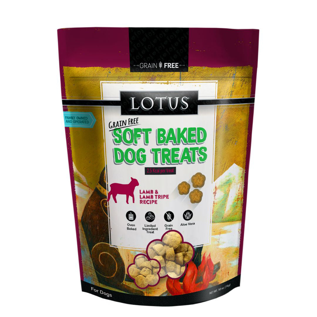 Lotus Dog Soft Baked Grain Free Lamb Tripe 10oz.