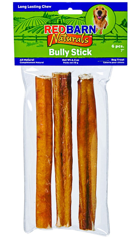 Redbarn Pet Products Bully Stick Dog Treat 1ea/7 in, 3 pk