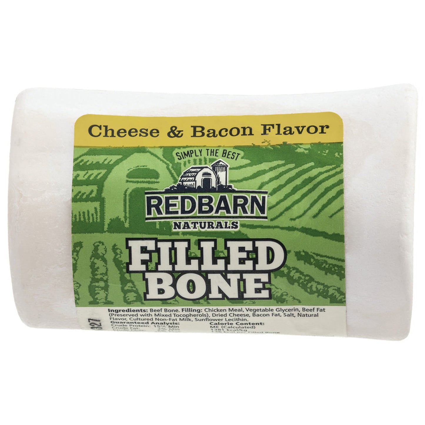 Redbarn Pet Products Naturals Filled Bone Dog Treat Cheese & Bacon 20ea/SM, 20 ct