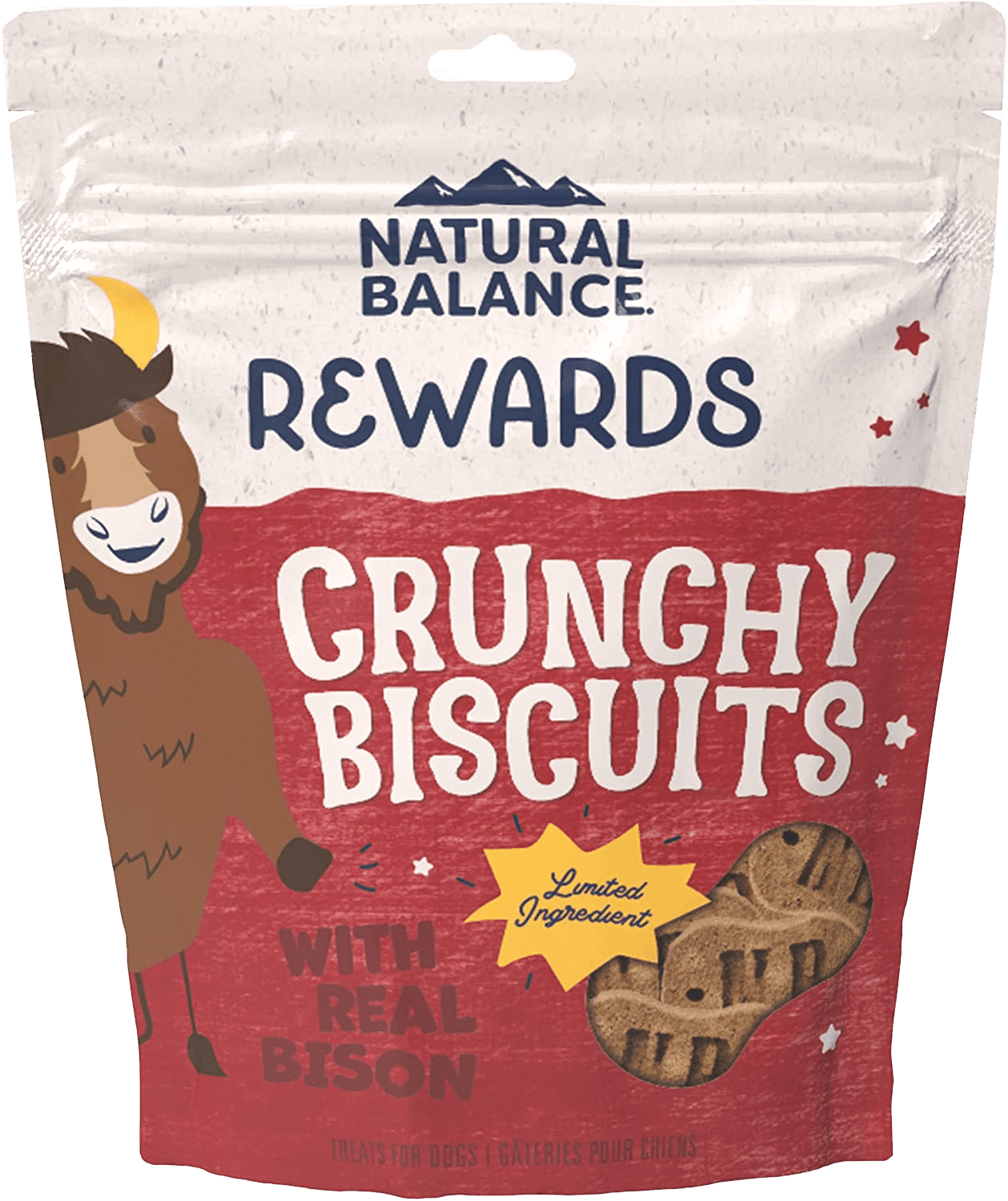 Natural Balance Pet Foods Rewards Crunchy Biscuits Small Breed Dog Treats Bison & Sweet Potato 1ea/14 oz