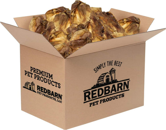 Redbarn Pet Products Natural Pig Ears Dog Treat Bulk Box 1ea/100 ct