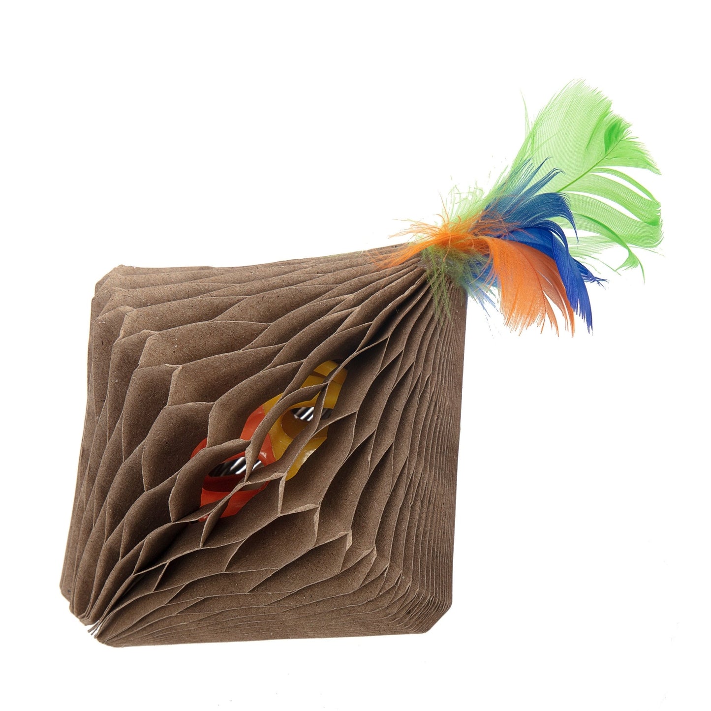 Ware Corrugated Feather Top Cat Toy