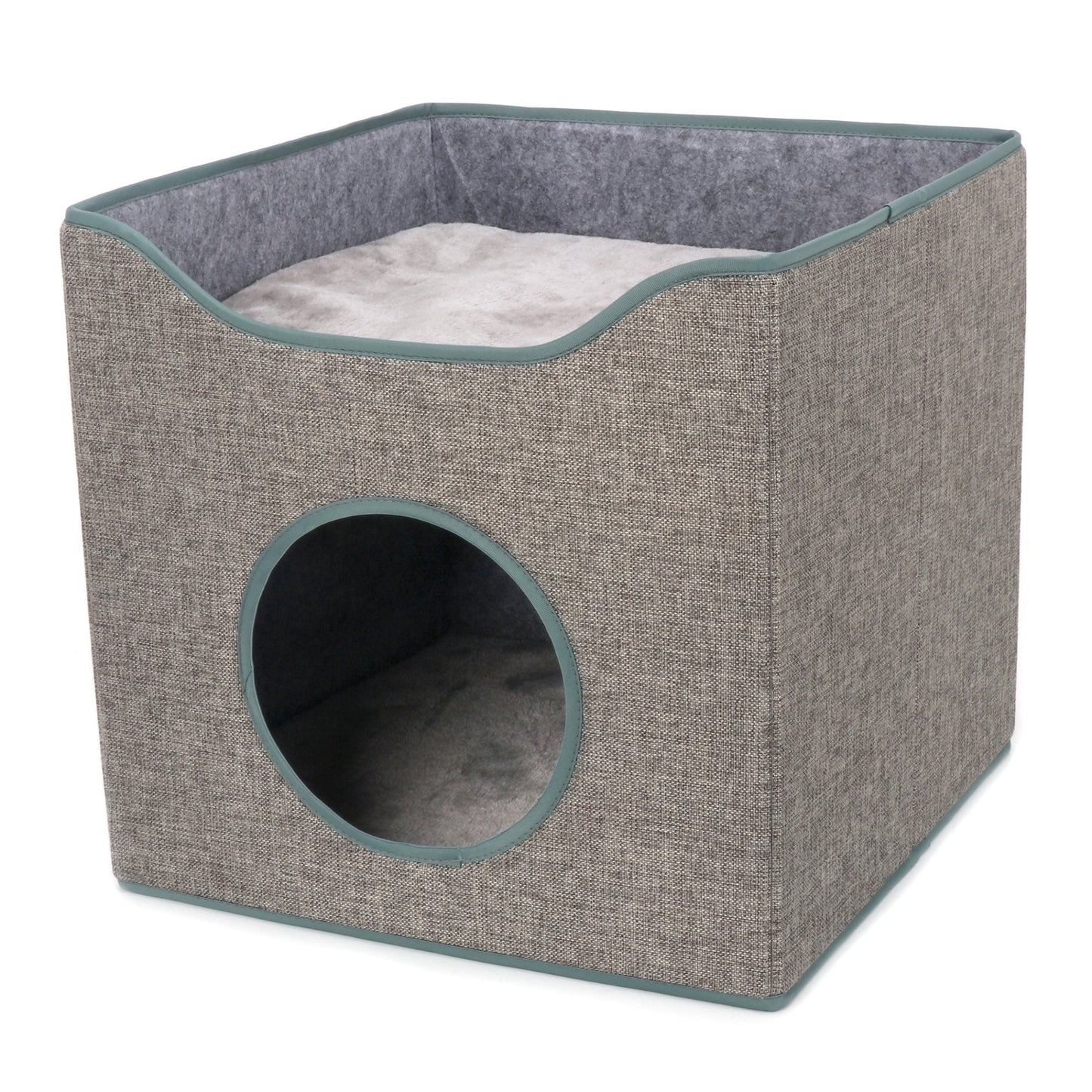 Ware Kit-E-Cube Cat Hideout & Lounge Gray 15.25 x 15.25 x 15in.