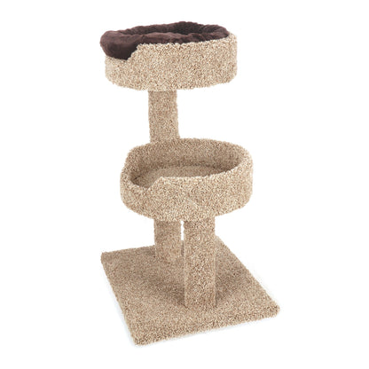 Ware 2 Story Carpeted Cat Perch with Donut Bed 24 x 30 x 36in.