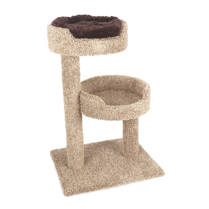 Ware 2 Story Carpeted Cat Perch with Donut Bed 24 x 30 x 36in.