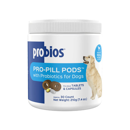 Probios Pro-Pill Pods with Probiotics for Large Dogs Peanut Butter 30 count