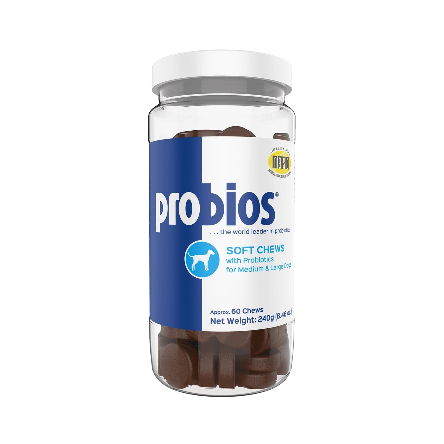 Probios Soft Chews with Prebiotics for Medium and Large Dogs 240gm