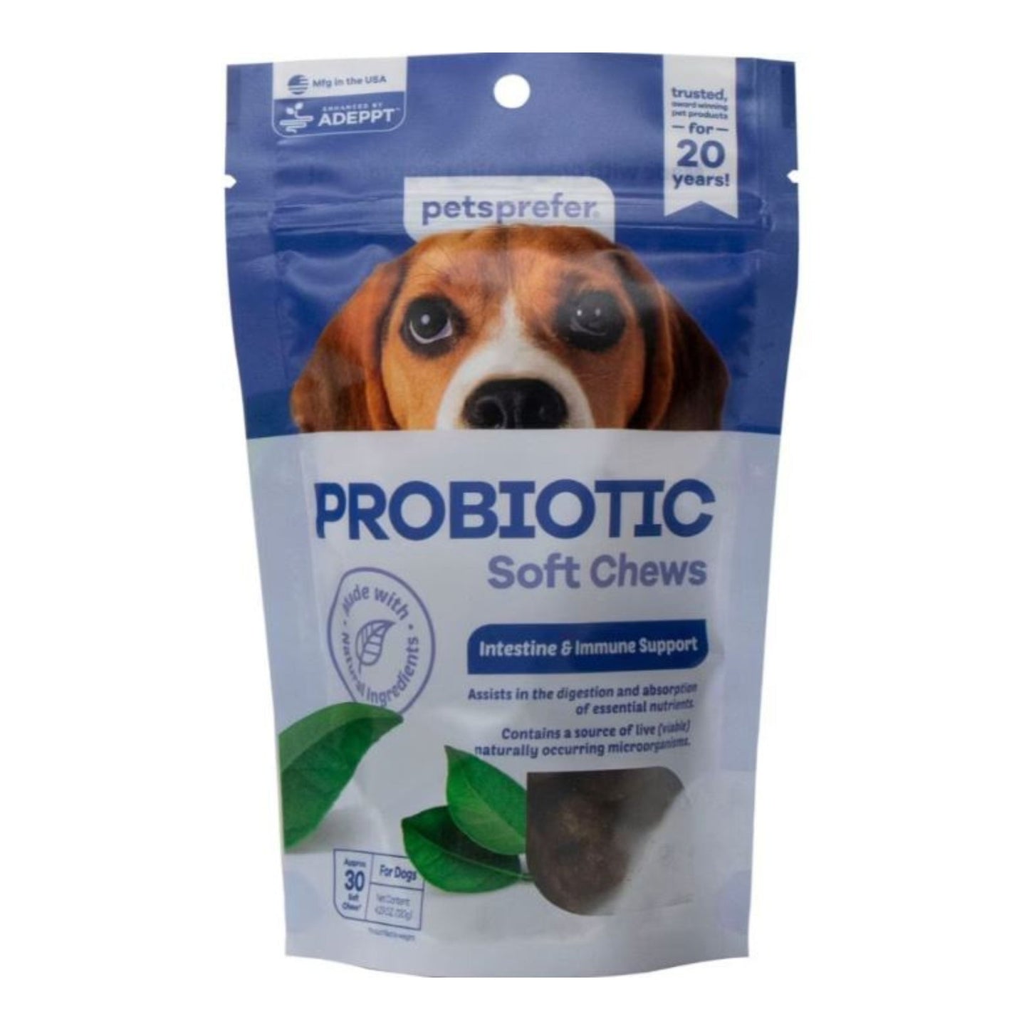 Pets Prefer Probiotic Soft Chew for Dogs 30 count