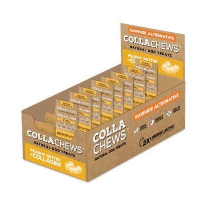 Collachews Collagen Roll PDQ Display Peanut Butter 6in. 30 Count