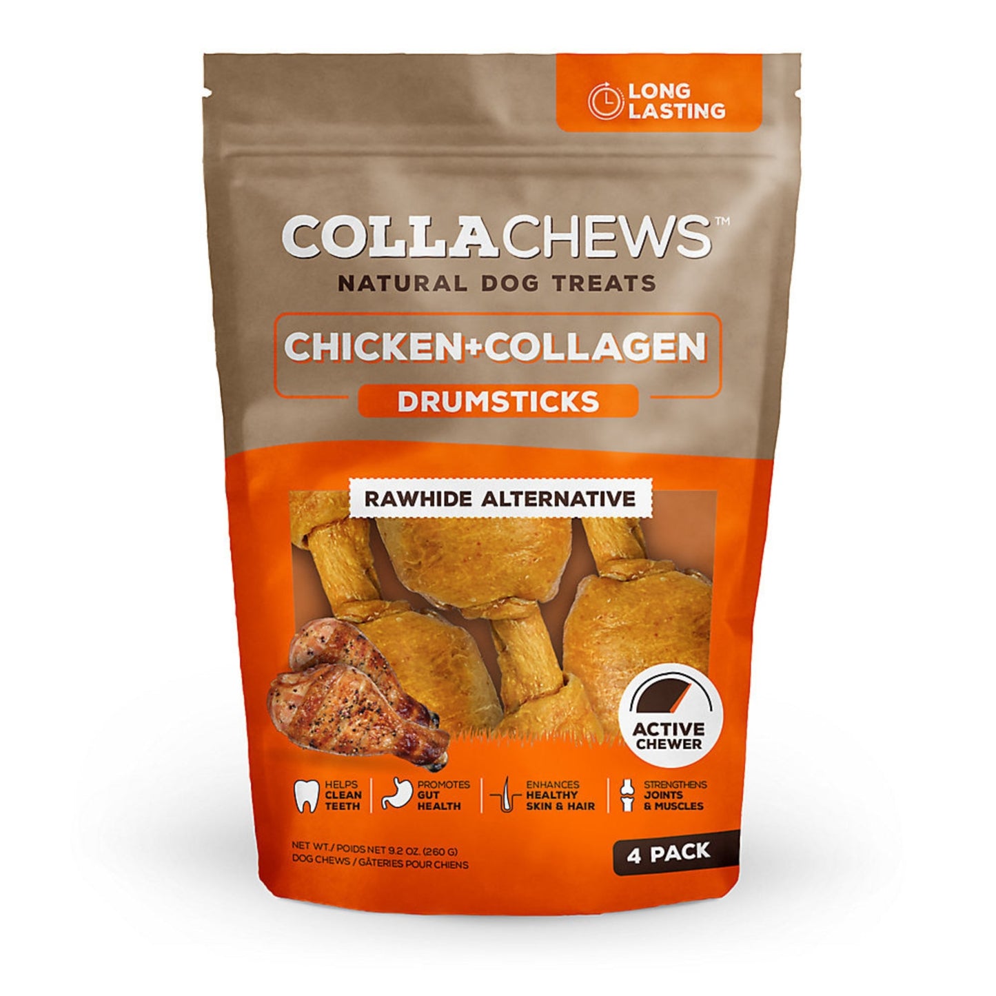 Collachews Collagen Drumstick Chicken 4Pk