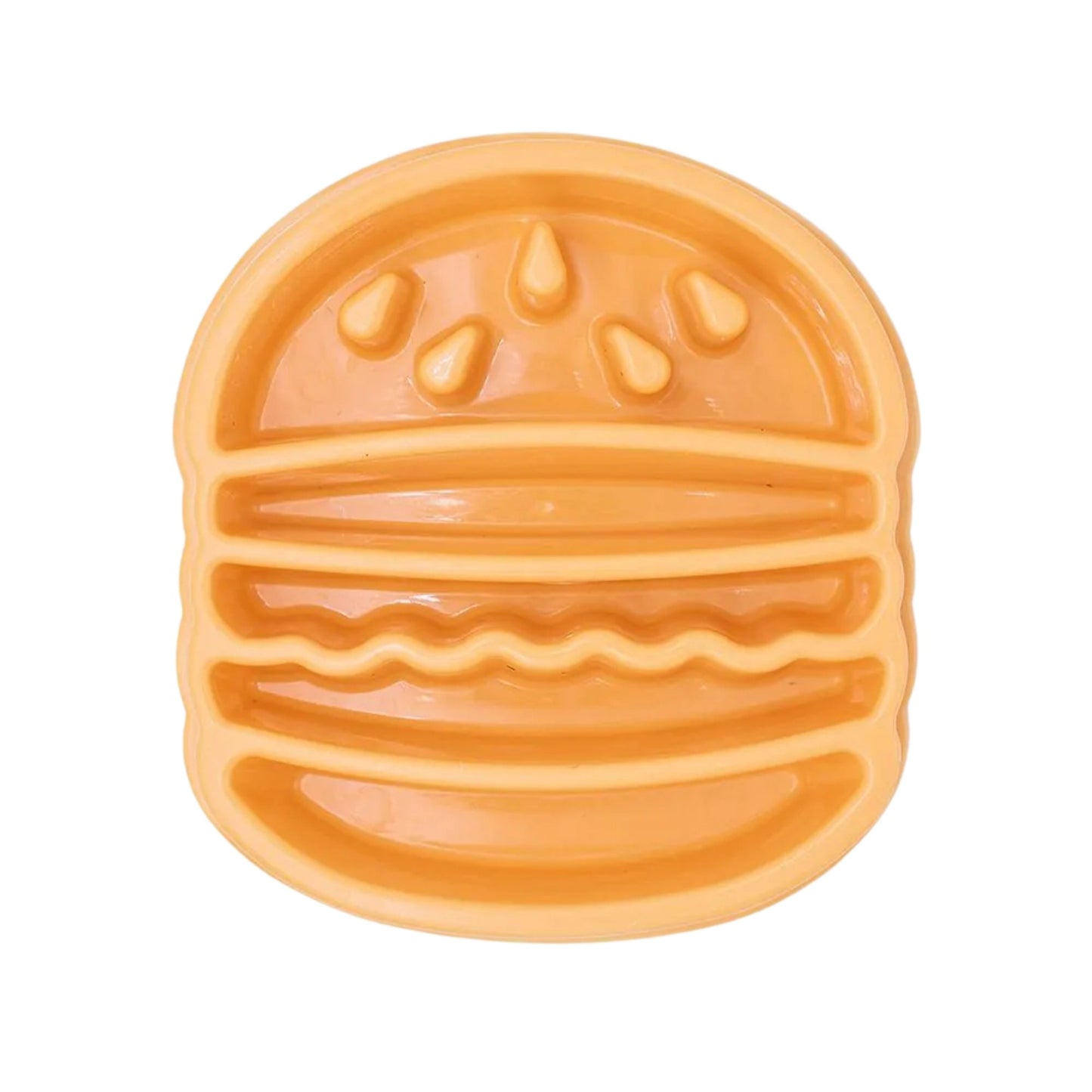 Zippypaws Happy Bowl Slow Feeder Burger Orange Medium