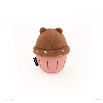 Zippypaws Line Friends Nomnomz Cupcake Brown Medium