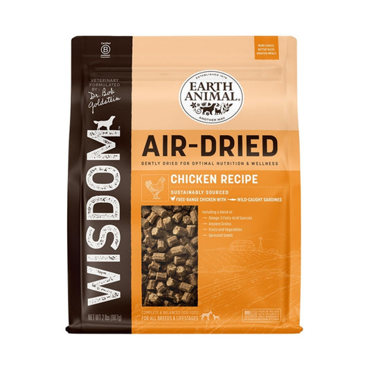 Earth Animal Dog Wisdom Air-Dried Chicken 2Lb