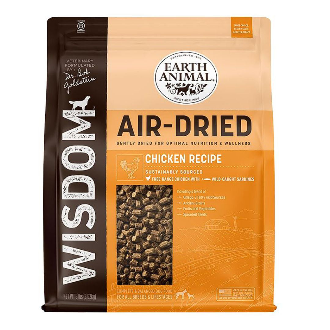 Earth Animal Dog Wisdom Air-Dried Chicken 8Lb