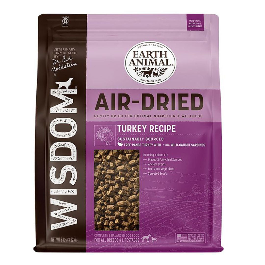 Earth Animal Dog Wisdom Air-Dried Turkey 8Lb