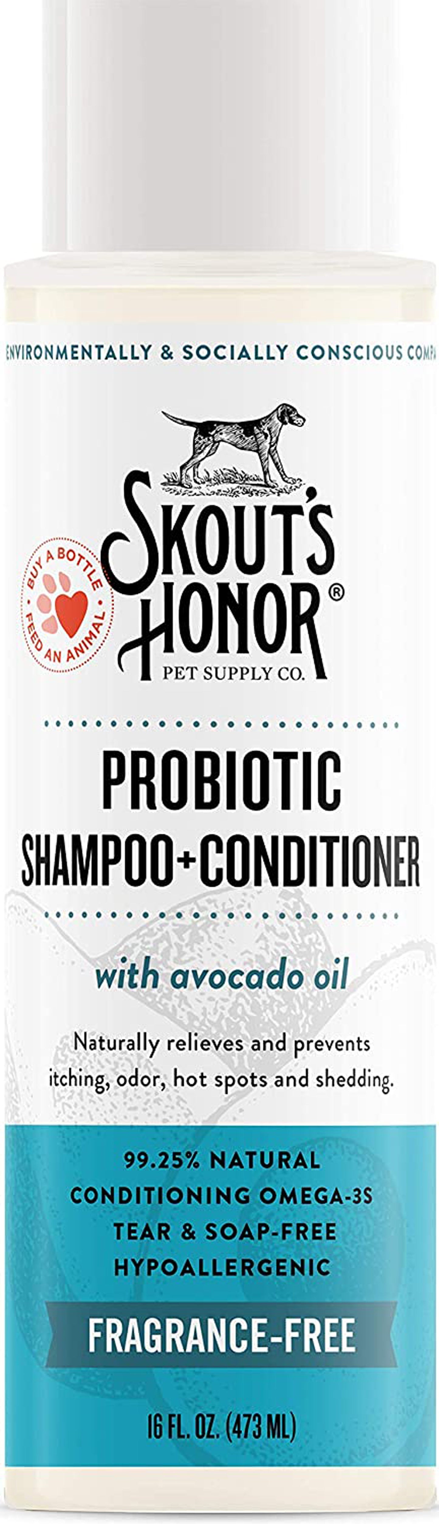 Skouts Honor Dog Probiotic Shampoo-Conditioner For Puppies 16oz.