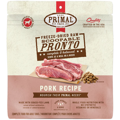 Primal Dog Freeze-Dried Pronto Pork 7oz..