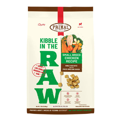 Primal Dog Freeze-Dried Kibble In The Raw Small Breed 1.5Lb