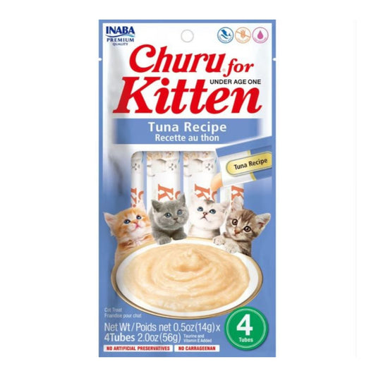 Inaba Churu Kitten Recipe Tuna 2oz. (Case of 6)