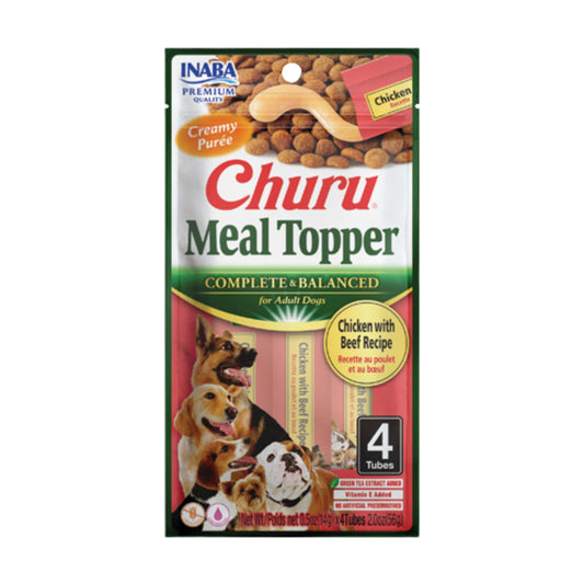 Inaba Churu Meal Topper D 2oz./6 Chicken Beef