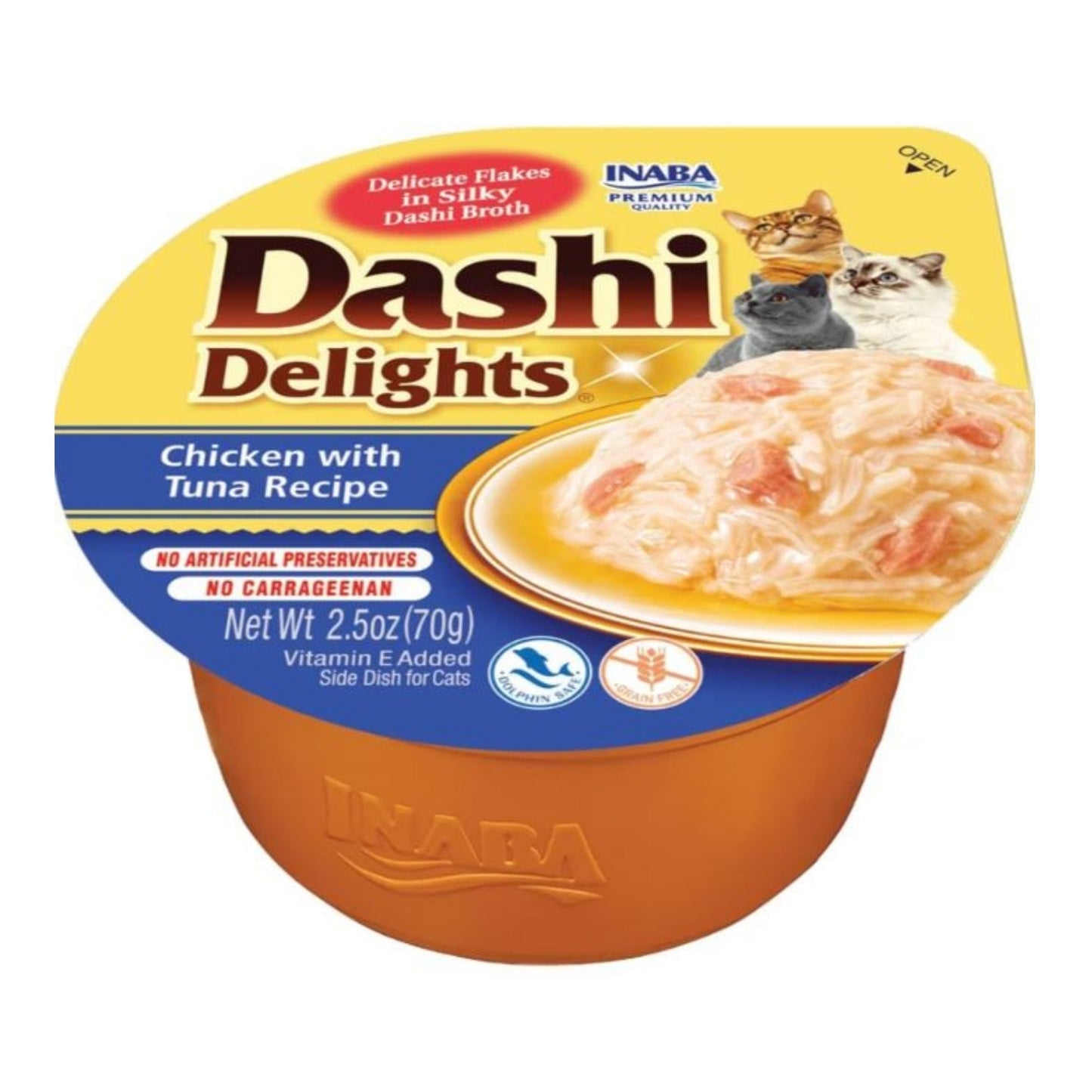 Inaba Dashi Delights Flakes In Broth  Chicken/Tuna 2.5oz. (Case of 6)