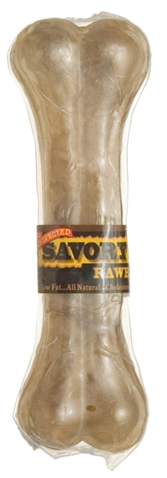 Savory Prime Pressed Rawhide Bones Bulk Natural 1ea/6.5 in