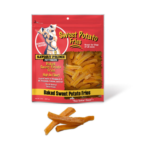 Savory Prime Baked Sweet Potato Fries Dog Treat /32oz.  (2 pack)