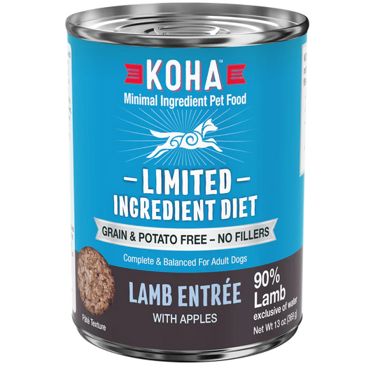 Koha Dog Limited Ingredient Grain Free 90% Lamb 13oz. (Case of 12)