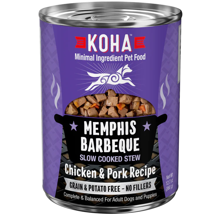 Koha Dog Grain Free Memphis Bbq Stew 12.7oz. (Case of 12)