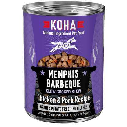 Koha Dog Grain Free Memphis Bbq Stew 12.7oz. (Case of 12)