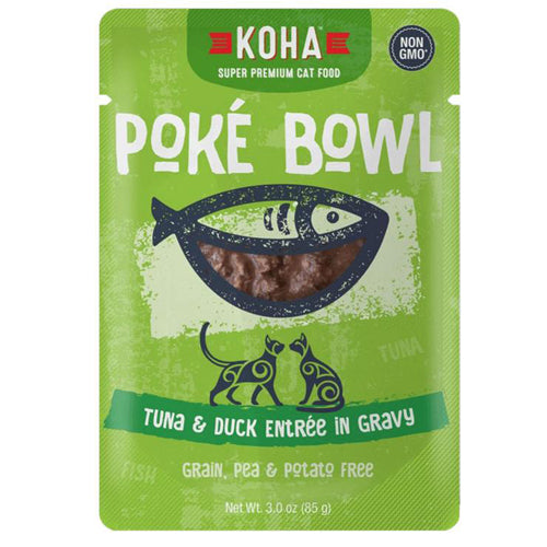 Koha Cat Grain Free Pok Tuna and Duck 3oz.(Case of 24)