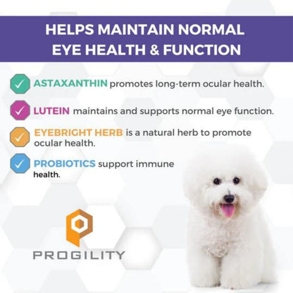 Nootie Dog Progility Tear Stain & Eye Support Chew 80 Count