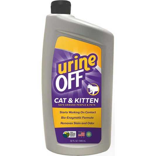 Urine Off Cat & Kitten Formula Bottle with Carpet Injector Cap 1ea/32 fl oz