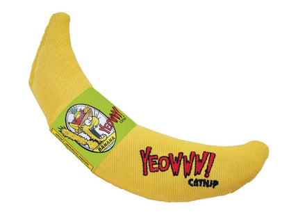 Yeowww! Banana Catnip Cat Toy Yellow 1ea/7 in