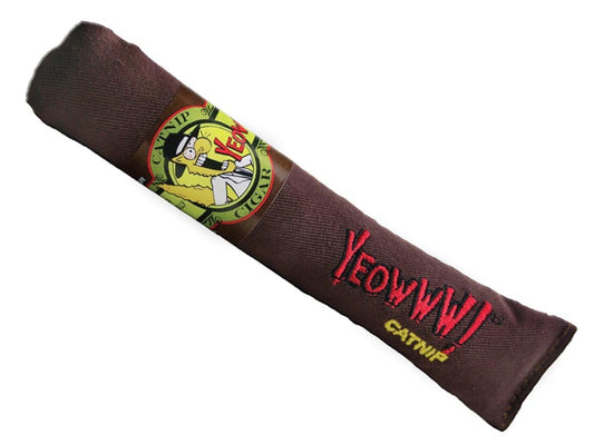 Yeowww! Cigars Catnip Toy Brown 1ea/7 in, 24 pk