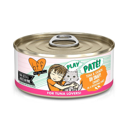 BFF Cat Play Tuna and Salmon Oh Snap Dinner 5.5 oz. (Case of 8)