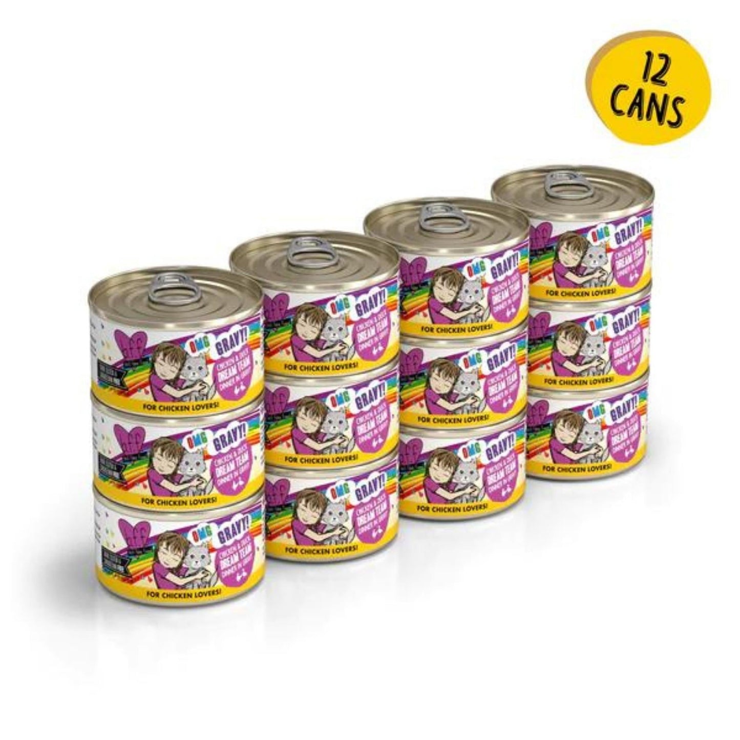 BFF Cat Omg Chicken and Duck Dream Team Dinner in Gravy 2.8oz. (Case of 12)