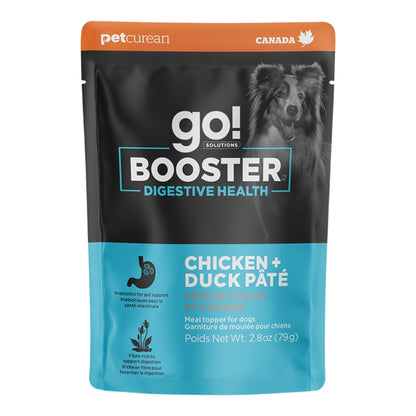 Go! Dog Booster Digestive Health Pate Chicken & Duck 2.8oz. (Case of 24)