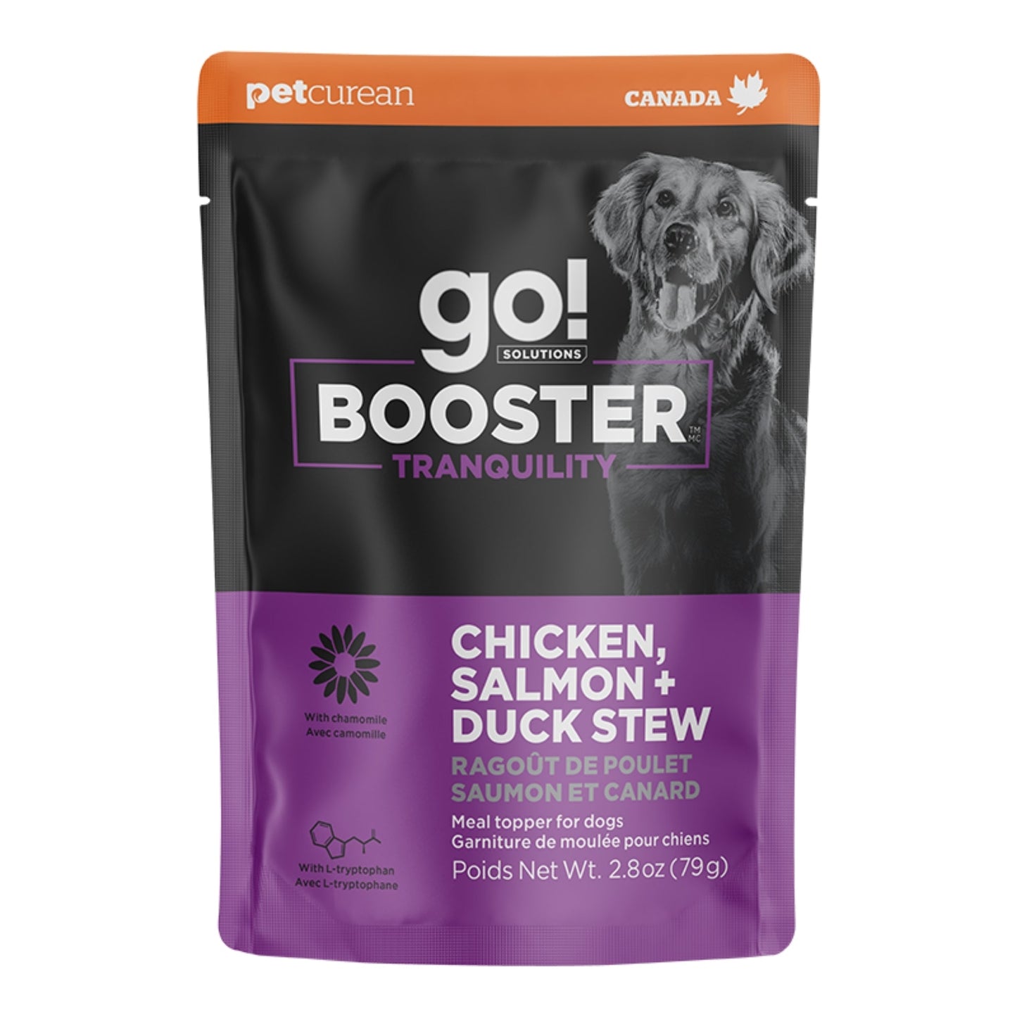 Go! Dog Booster Tranquility Stew Chicken, Salmon & Duck 2.8oz. (Case of 24)